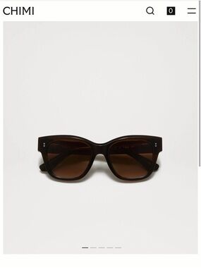 CHIMI Brown Square Sunglasses